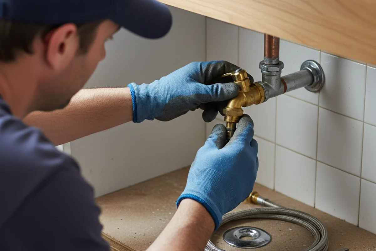 Shutoff valve and fitting work during Emergency Plumbing in Port Gibson